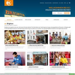 Screenshot der Website von EC Brighton