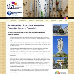 Screenshot der Website von ILA