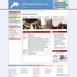 Screenshot der Website von Glossa