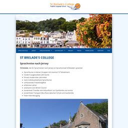 Screenshot der Website von St. Brelade's College