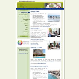 Screenshot der Website von English in Cyprus - Bayswater