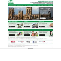 Screenshot der Website von Melton College