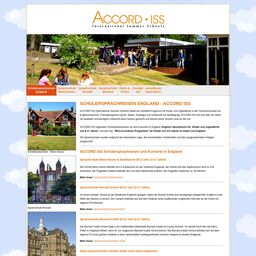Screenshot der Website von ACCORD ISS - Schülerkurse