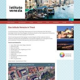 Screenshot der Website von Istituto Venezia Triest