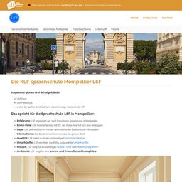 Screenshot der Website von LSF (KLF)